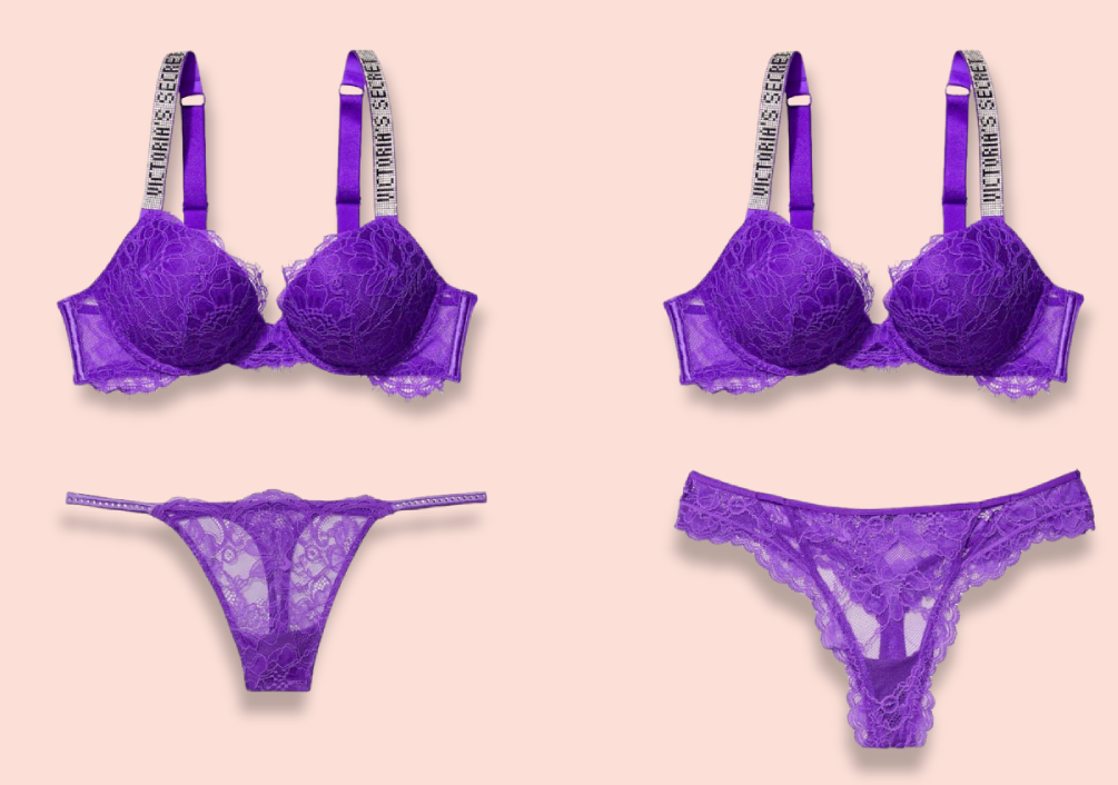 Bralette Victoria's Secret Ice Angel - Violet/sarcelle Dentelle - Taille S/Cheekini XS - Neuf Avec étiquette