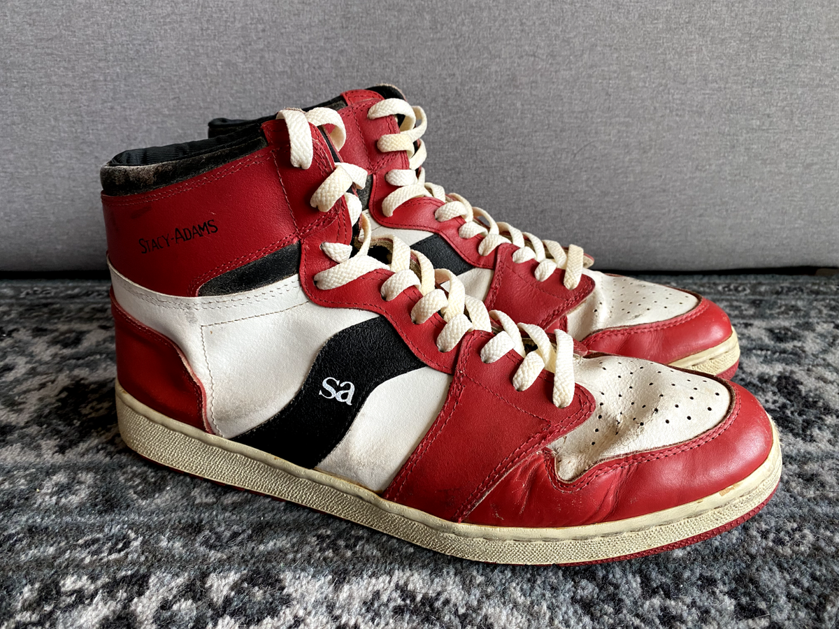 Vintage 1985 Stacy Adams (Jordan 1 Knockoff) Chicago Size US13 - - | eBay