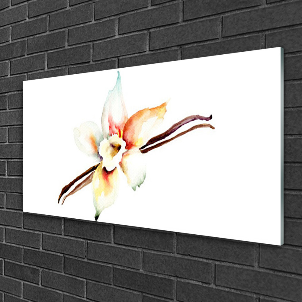 Art Fleur impression sur verre premium, tableau mural 100x50 en verre trempé