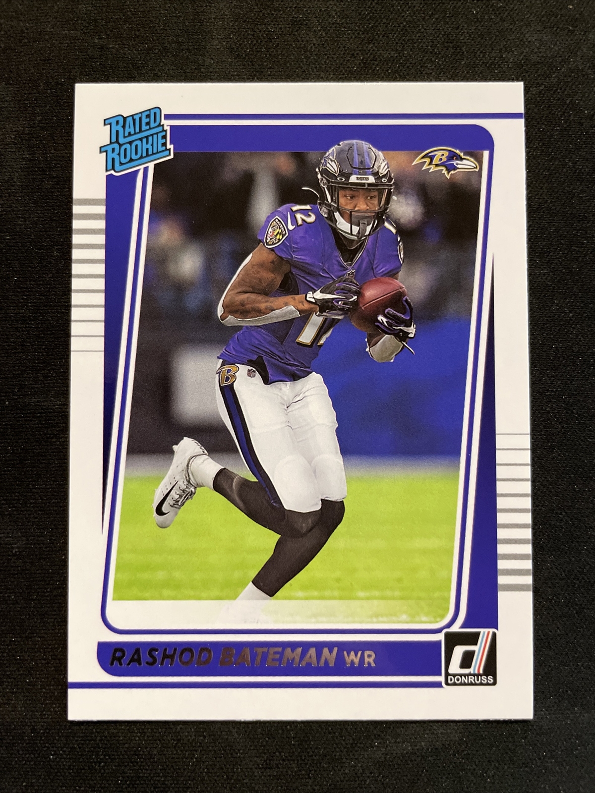 2021 Panini Donruss Rated Rookie #265 Rashod Bateman RC - Baltimore Ravens