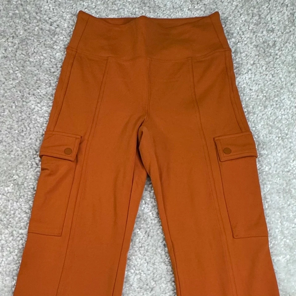 Pantalón cargo recto Athleta Delancey naranja para mujer XS Petite Foto 4 de 4