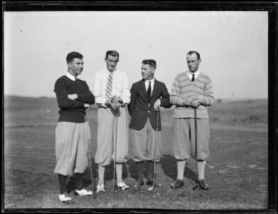 Dunlop Cup semi finals at Kensington with players Fred Popplewell, - Old Photo