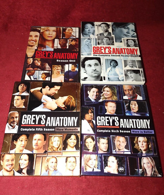 Greys Anatomy DVD Seasons Lot 1 , 2 , 5 , 6 Please Read