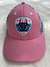 Ariat Youth Girls Hat Western Horses SnapBack Adjustable Multicolor Very Good