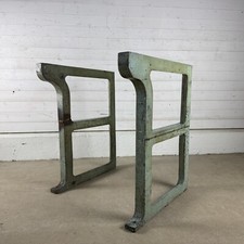 Pair of Reclaimed Cast Iron Workbench Legs