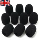 10Pcs Microphone Windscreen Filter Black Sponge Foam Wind Shield Mic Cover UK
