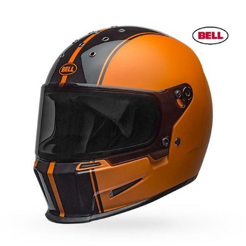 CASCO MOTO INTEGRALE BELL ELIMINATOR RALLY ARANCIONE OPACO/NERO LUCIDO |  eBay