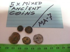 Lot of  5 used   Mixed Ancient  Coins,(MA-7)....exact ones in photos.