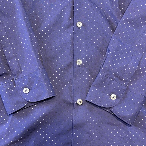 Charles Tyrwhitt Dress Shirt Slim Fit Striped & Polka Dot Button 17/35 Lot of 2 - Picture 15 of 22