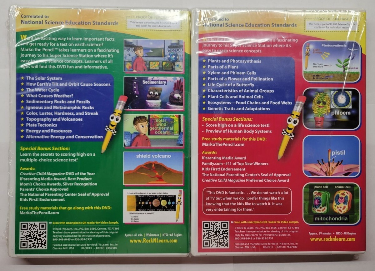 (未使用･未開封品)Teaching Systems Earth Science Module [DVD] Amazon.com: ROCK N LEARN Earth Science & Solar System Set