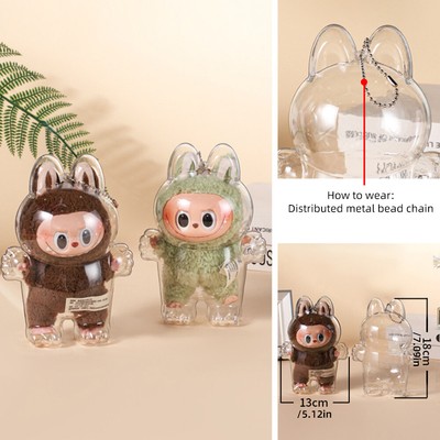 1Pc Protective Storage Case For Labubu No Doll For Plush Dolls Display Bag 