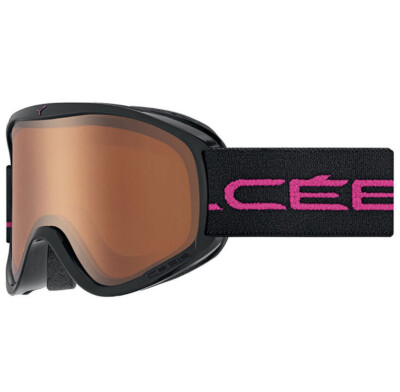 Cebe Erwachsenen Skibrille Cebe Striker M Matte Black Pink Dark Rose Flash Gold