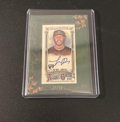 2025 Topps A&G - Framed Mini Auto Luis De Los Santos /50 #MA-LD (AU, RC)