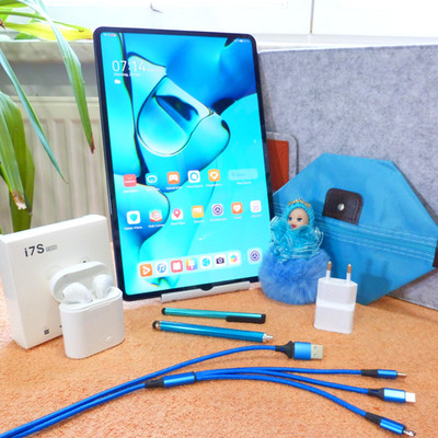 XXL SET Huawei MatePad Pro W09 256GB OLED 12 Zoll Tablet l AI Tripple Kamera