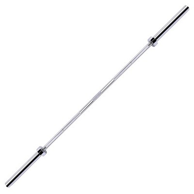 Olympic Barbell Bar 2 Inch 6 Feet 700 LB Capacity Silver ELG-OB6SV Fitvids Home
