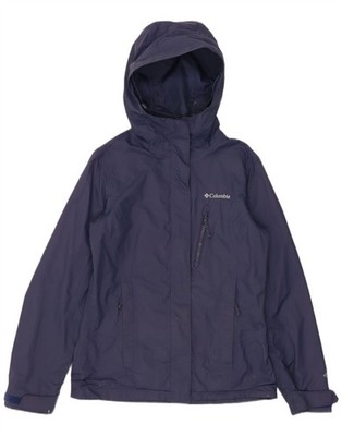 Columbia Omni-Tech Damen Regenjacke mit Kapuze UK 6 XS dunkelblau Nylon CX19