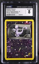 Pokemon Rocket's Mewtwo Best Of Game Promos 8 Winner Reverse Holo CGC 8