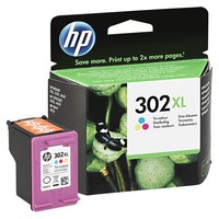 Original HP-302 Xl Color Tintenpatrone FüR Envy 4520 4521 4522 4524 Farbe Bunt