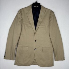 J Crew Ludlow Blazer Men's 36R Beige Slim Duca Visconti Formal Sport Coat EUC