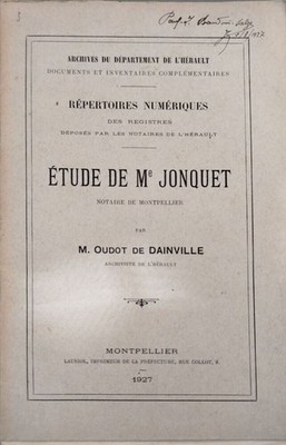 Studie von Frau Jonquet | M. Oudot de Dainville | Guter Zustand