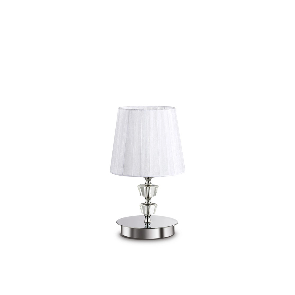 Lampada Tavolo Bianca Classica Pegaso Small E14 Ufficio Elegante