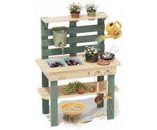 Lehoo Castle Wooden Mud Kitchen for Kids. Real Water Sink & Kitchen Accessories