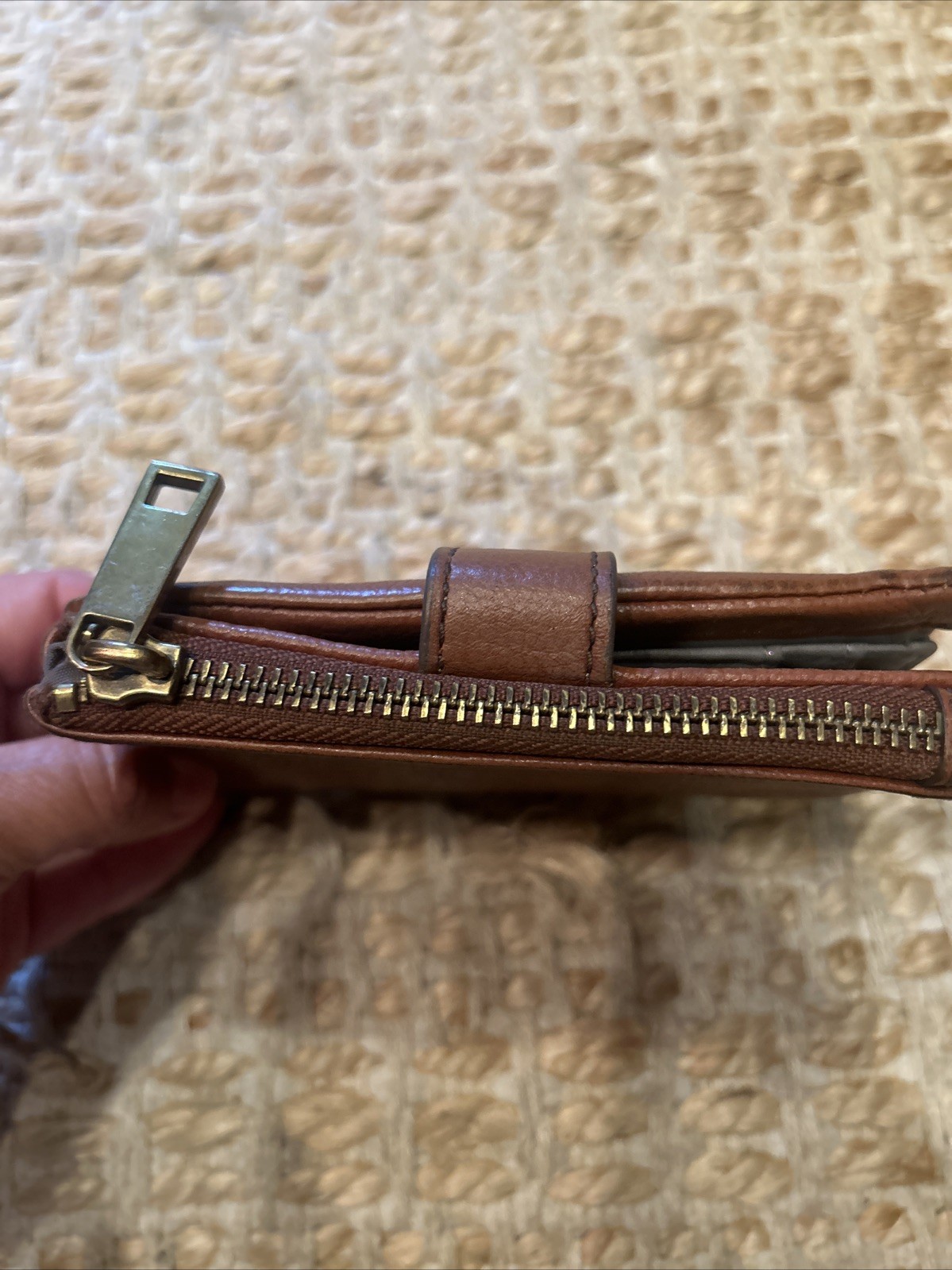 Fossil Multifunction Leather Wallet Medium Brown - image 3