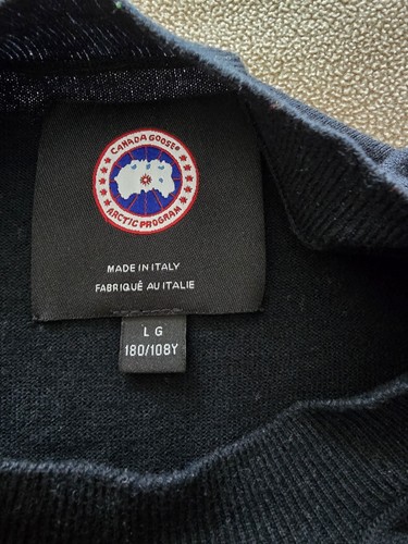 Canada Goose Angel Chen Wool Oversized Logo Men's Sweater Large New Without Tags - Picture 5 of 6