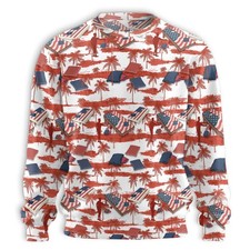 Cornhole Red Palm Tree Hawaiian Shirt Unisex ...