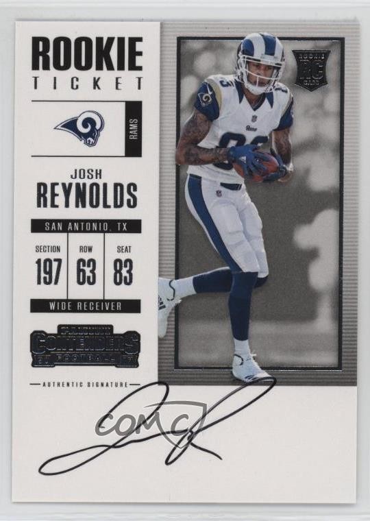 2017 Panini Contenders Rookie Ticket RPS Josh Reynolds #335 Rookie Auto RC 00ht