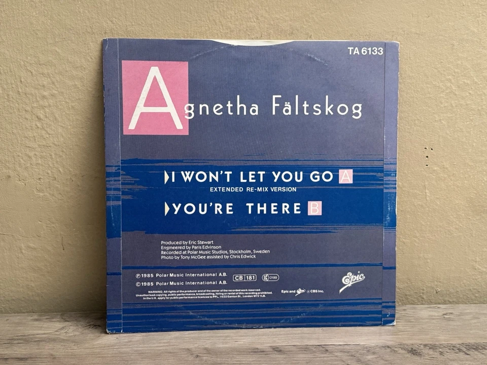 AGNETHA FALTSKOG SOLO ABBA I WON'T LET YOU GO RARE UK IMPORT EPIC LABEL 12" EX+ - Image 3 of 3