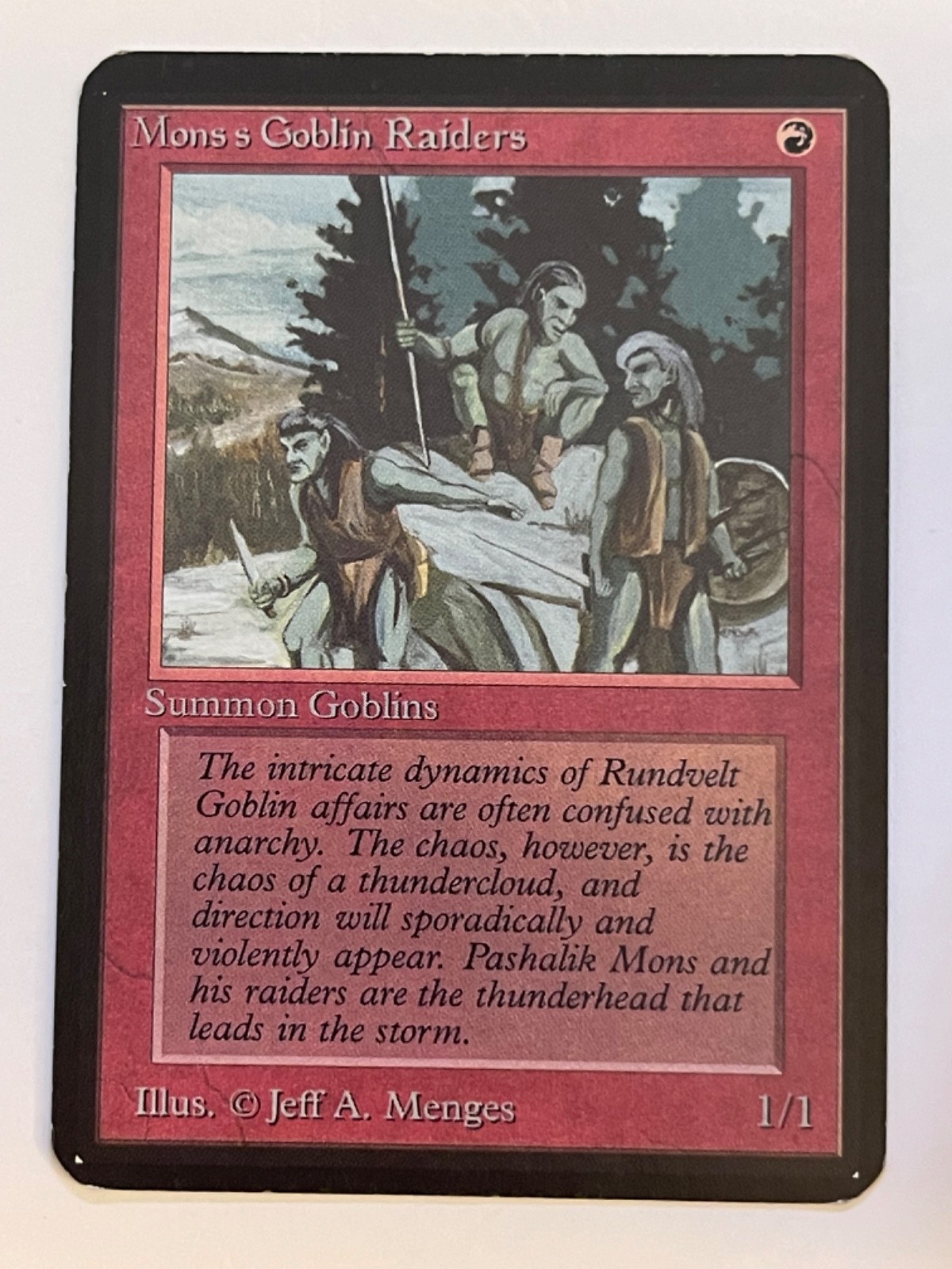 Mon's Goblin Raiders Alpha LP MTG Magic the Gathering