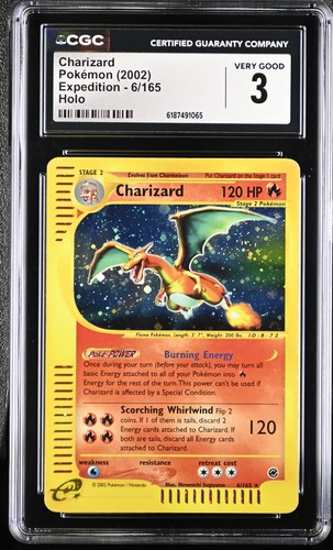 Charizard graded CGC 3 for sale on eBay