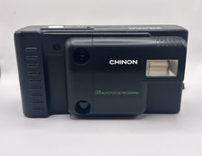 Chinon 35 Autofocus Program 35mm Point Shoot Film Camera, Flash, Black