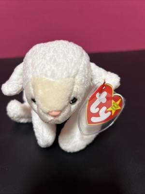 Vintage TY Beanie Baby1996 FLEECE  The LAMB STYLE 4125 Orig Tag W/Fr Ship