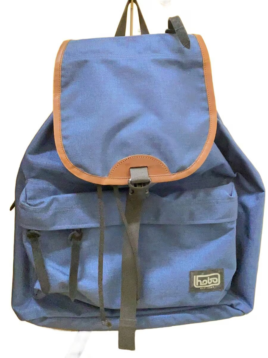 Hobo Backpack Nylon NVY Solid Color - image 1