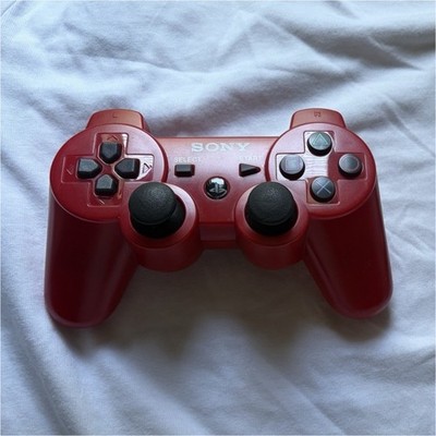 Sony DualShock 3 Wireless Controller Red PS3 CECHZC2U w/ 3ft USB Cable