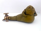 Kenner Star Wars ROTJ Jabba The Hut Action Figure & Salacious Crumb 1983 Working