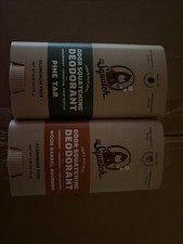 Dr Squatch Pine Tar / Wood Barrell b Deodorant Lot Of 2 Aluminum Free 2.65 Ounce