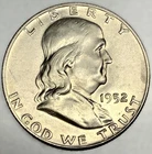 1952-D Franklin Half Dollar 50C BU UNC 90% Silver Denver Mint Nice Luster - 5135