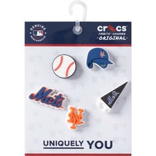 MLB New York Mets Original Crocs Shoe Charms Jibbitz - 5 Pieces