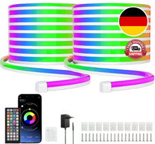 RGB LED Neon-Lichterkette   flexibel, App- & ...