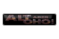 Blechschild Spruch 46X10 Cm Alt Aber Oho Schwarzes Deko Schild