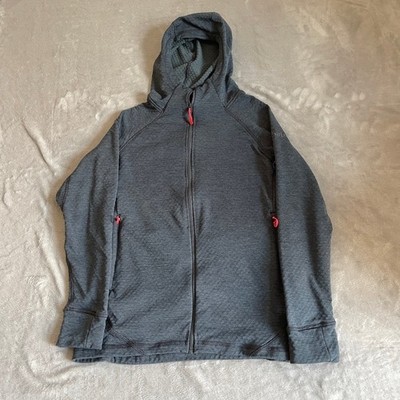 Rab Nexus Jacke Damen mittelgrau Kapuze Thermic Full Zip Fleece Outdoor