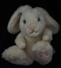 Keel Toys 8” Soft White Rabbit Plush Toy Easter Animal