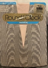 1980 s Round the Clock Control Top Pantyhose Size A PINK LADY Style 470 Made USA