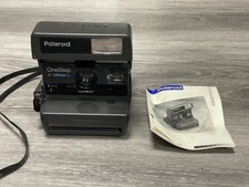 Vtg Polaroid One Step Close Up 600 Film Instant Camera w Manual Untested