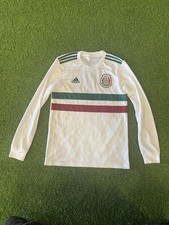 adidas Mexico Longsleeve Away Jersey 18/19 Small Defective - White/Red/Green