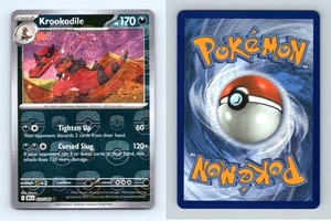 Krookodile #059/086 SV Black Bolt Master Ball Holo Uncommon Pokemon 2025 TCG
