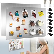 Magnetic Board for Wall, Stainless Steel Magnetic Board, Magnet Bulletin Board